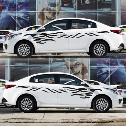 2 PCS/Set D-369 Totem Pattern Car Decorative Sticker(Black) by buy2fix