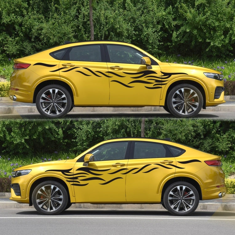 2 PCS/Set D-369 Totem Pattern Car Decorative Sticker(Black) by buy2fix