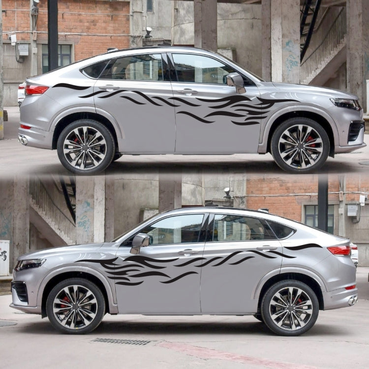 2 PCS/Set D-369 Totem Pattern Car Decorative Sticker(Black) by buy2fix