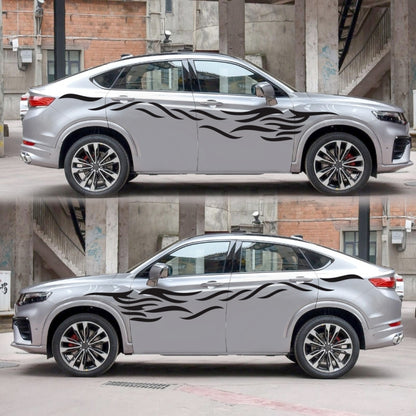 2 PCS/Set D-369 Totem Pattern Car Decorative Sticker(Black) by buy2fix