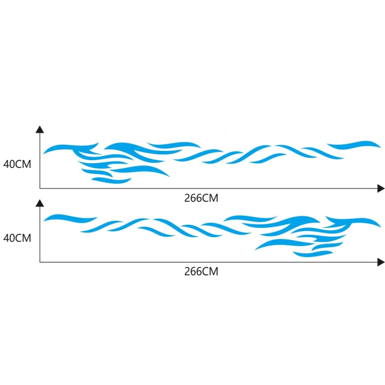 2 PCS/Set D-369 Totem Pattern Car Decorative Sticker(Blue) by buy2fix