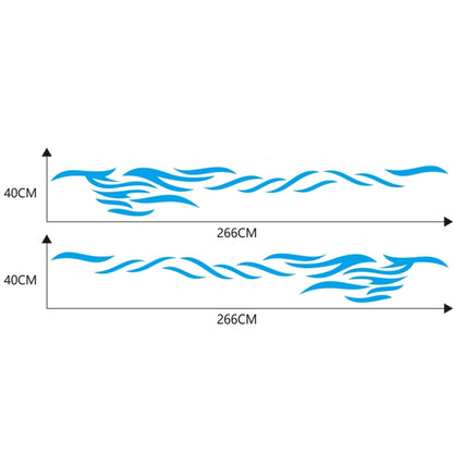 2 PCS/Set D-369 Totem Pattern Car Decorative Sticker(Blue) by buy2fix