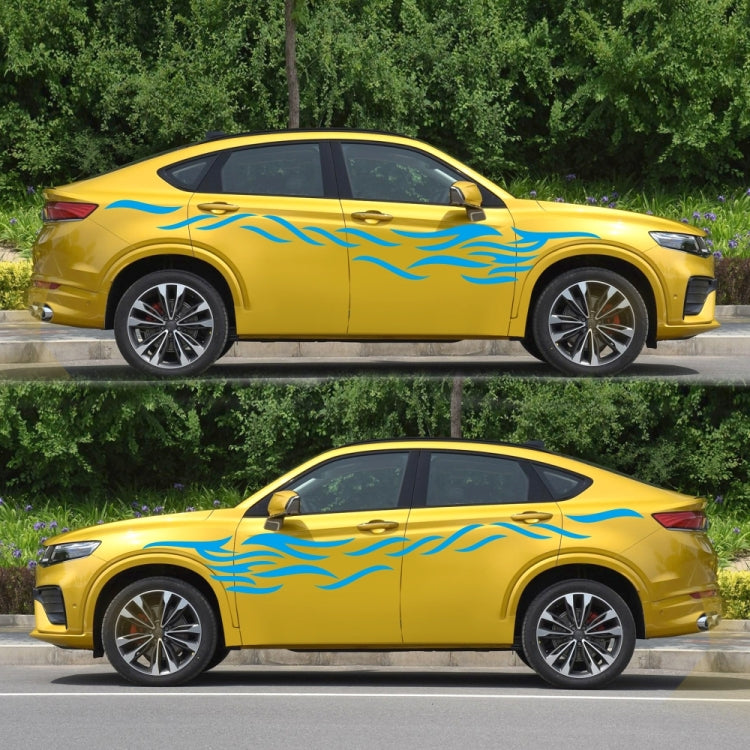 2 PCS/Set D-369 Totem Pattern Car Decorative Sticker(Blue) by buy2fix