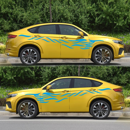 2 PCS/Set D-369 Totem Pattern Car Decorative Sticker(Blue) by buy2fix