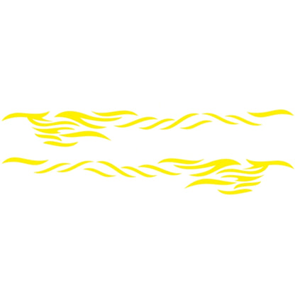 2 PCS/Set D-369 Totem Pattern Car Decorative Sticker(Yellow) - Decorative Sticker by buy2fix | Online Shopping UK | buy2fix