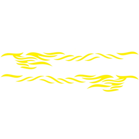 2 PCS/Set D-369 Totem Pattern Car Decorative Sticker(Yellow) - Decorative Sticker by buy2fix | Online Shopping UK | buy2fix