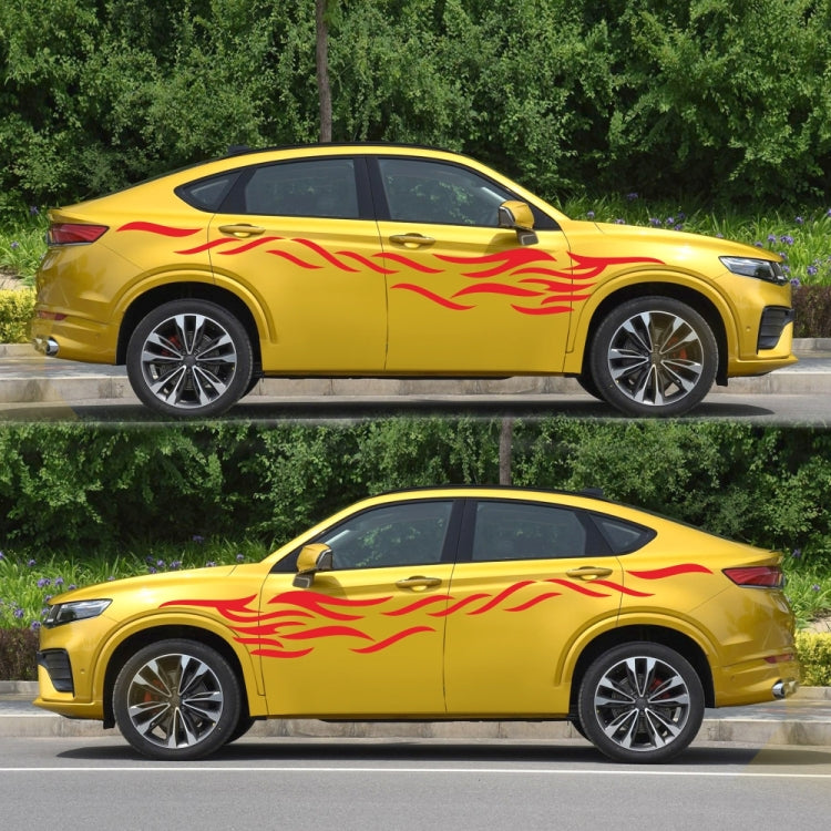 2 PCS/Set D-369 Totem Pattern Car Decorative Sticker(Red) by buy2fix