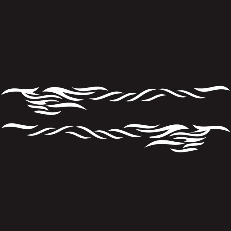 2 PCS/Set D-369 Totem Pattern Car Decorative Sticker(White) by buy2fix