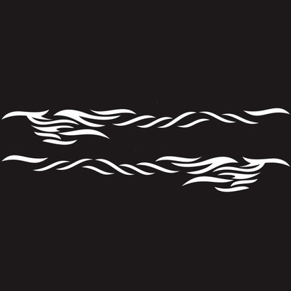 2 PCS/Set D-369 Totem Pattern Car Decorative Sticker(White) by buy2fix