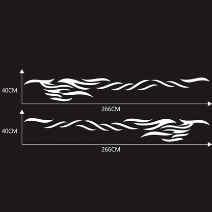 2 PCS/Set D-369 Totem Pattern Car Decorative Sticker(White) by buy2fix