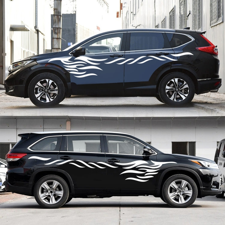 2 PCS/Set D-369 Totem Pattern Car Decorative Sticker(White) by buy2fix