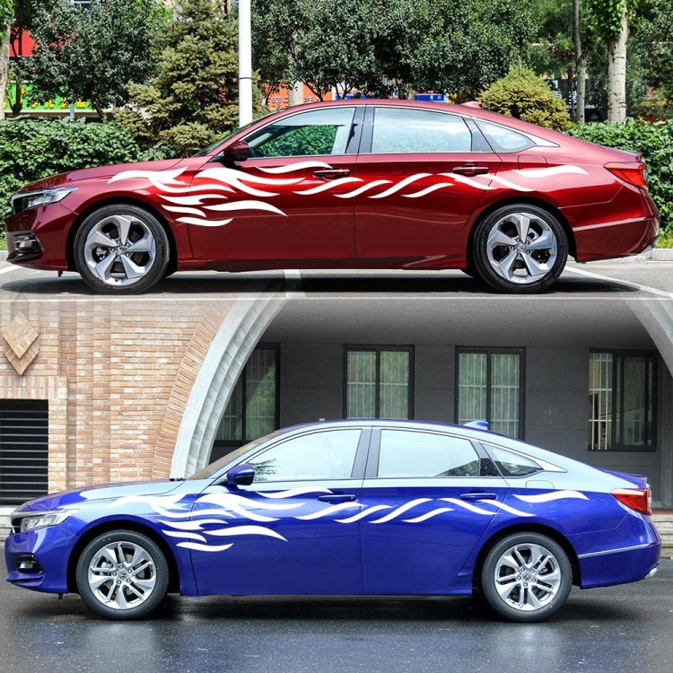 2 PCS/Set D-369 Totem Pattern Car Decorative Sticker(White) by buy2fix