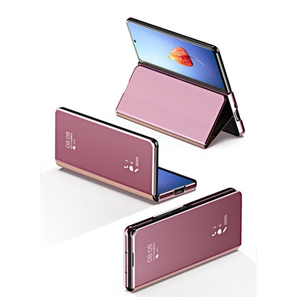 For Samsung Galaxy Z Fold4 Double Electroplating Flip Mirror Shockproof Phone Case(Black) by buy2fix