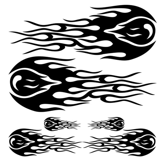 D-451 Car Modified Side Door Front Rear Bumpers Rearview Mirror Decorative Sticker(Black) - Decorative Sticker by buy2fix | Online Shopping UK | buy2fix