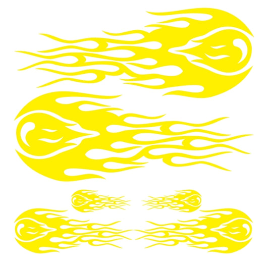 D-451 Car Modified Side Door Front Rear Bumpers Rearview Mirror Decorative Sticker(Yellow) - Decorative Sticker by buy2fix | Online Shopping UK | buy2fix