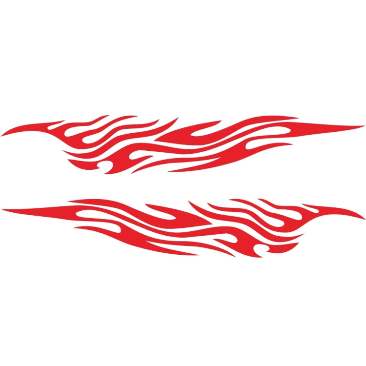 2 PCS/Set D-476 Fire Element Pattern Car Modified Decorative Sticker(Red) - Decorative Sticker by buy2fix | Online Shopping UK | buy2fix