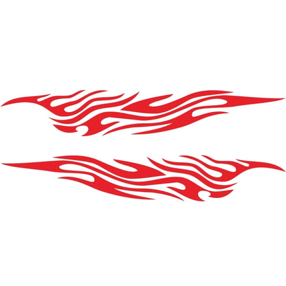 2 PCS/Set D-476 Fire Element Pattern Car Modified Decorative Sticker(Red) - Decorative Sticker by buy2fix | Online Shopping UK | buy2fix
