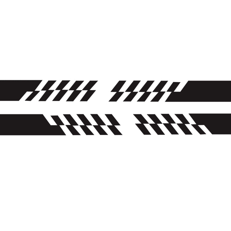 2 PCS/Set D-487 Stripe Pattern Car Modified Decorative Sticker(Black) - Decorative Sticker by buy2fix | Online Shopping UK | buy2fix