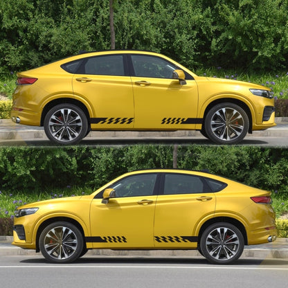 2 PCS/Set D-487 Stripe Pattern Car Modified Decorative Sticker(Black) - Decorative Sticker by buy2fix | Online Shopping UK | buy2fix