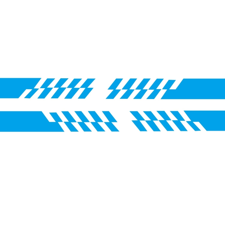 2 PCS/Set D-487 Stripe Pattern Car Modified Decorative Sticker(Blue) - Decorative Sticker by buy2fix | Online Shopping UK | buy2fix