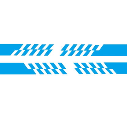 2 PCS/Set D-487 Stripe Pattern Car Modified Decorative Sticker(Blue) - Decorative Sticker by buy2fix | Online Shopping UK | buy2fix
