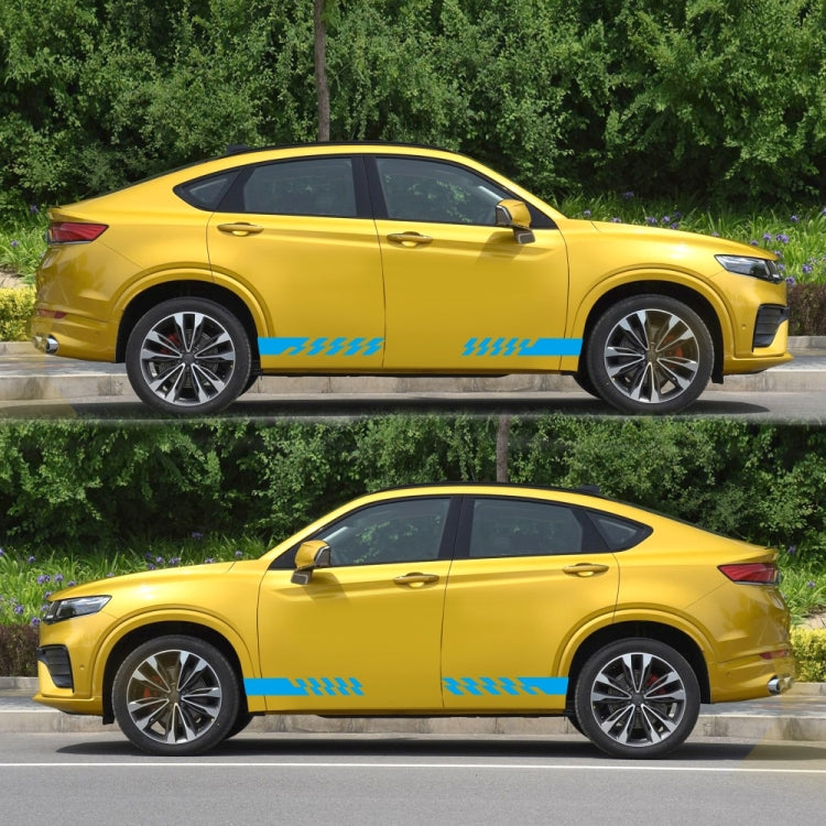 2 PCS/Set D-487 Stripe Pattern Car Modified Decorative Sticker(Blue) - Decorative Sticker by buy2fix | Online Shopping UK | buy2fix