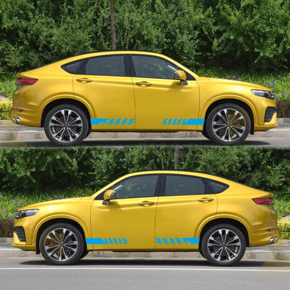 2 PCS/Set D-487 Stripe Pattern Car Modified Decorative Sticker(Blue) - Decorative Sticker by buy2fix | Online Shopping UK | buy2fix