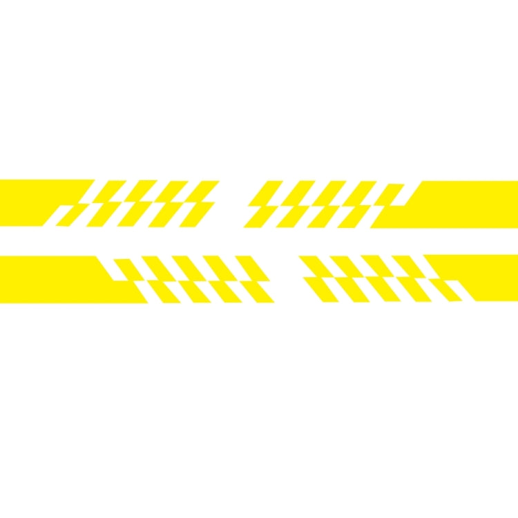 2 PCS/Set D-487 Stripe Pattern Car Modified Decorative Sticker(Yellow) - Decorative Sticker by buy2fix | Online Shopping UK | buy2fix