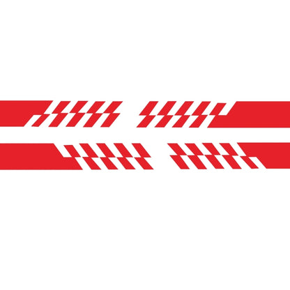 2 PCS/Set D-487 Stripe Pattern Car Modified Decorative Sticker(Red) - Decorative Sticker by buy2fix | Online Shopping UK | buy2fix