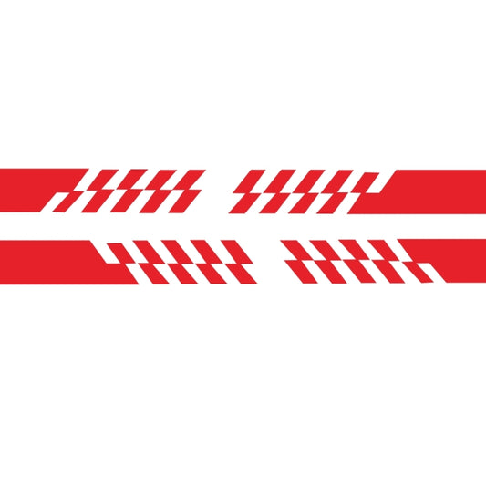 2 PCS/Set D-487 Stripe Pattern Car Modified Decorative Sticker(Red) - Decorative Sticker by buy2fix | Online Shopping UK | buy2fix