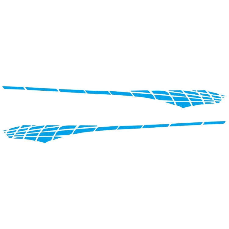 2 PCS/Set D-501 Plaid Pattern Car Modified Decorative Sticker(Blue) - Decorative Sticker by buy2fix | Online Shopping UK | buy2fix