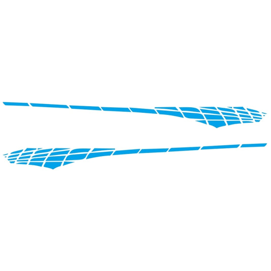 2 PCS/Set D-501 Plaid Pattern Car Modified Decorative Sticker(Blue) - Decorative Sticker by buy2fix | Online Shopping UK | buy2fix