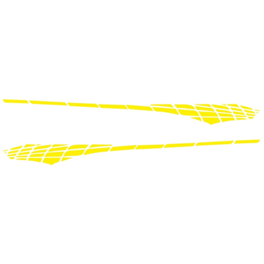 2 PCS/Set D-501 Plaid Pattern Car Modified Decorative Sticker(Yellow) - Decorative Sticker by buy2fix | Online Shopping UK | buy2fix