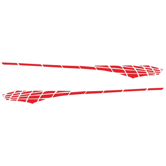 2 PCS/Set D-501 Plaid Pattern Car Modified Decorative Sticker(Red) - Decorative Sticker by buy2fix | Online Shopping UK | buy2fix