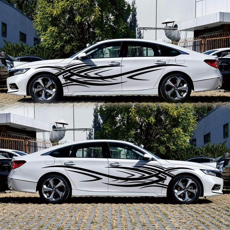 2 PCS/Set D-503 Totem Pattern Car Modified Decorative Sticker(Black) - Decorative Sticker by buy2fix | Online Shopping UK | buy2fix