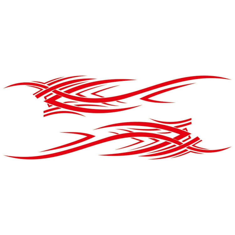 2 PCS/Set D-503 Totem Pattern Car Modified Decorative Sticker(Red) - Decorative Sticker by buy2fix | Online Shopping UK | buy2fix