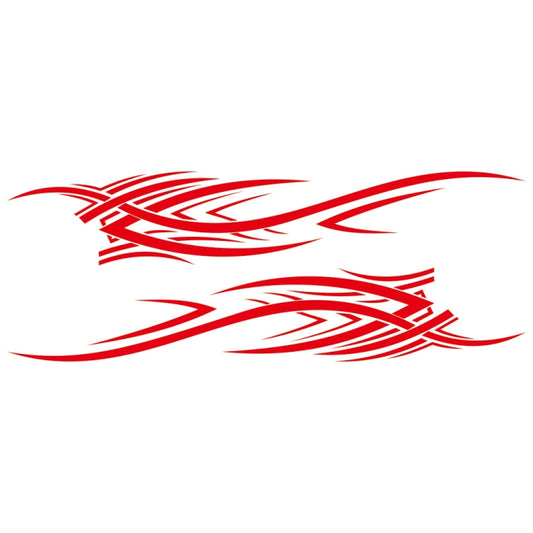 2 PCS/Set D-503 Totem Pattern Car Modified Decorative Sticker(Red) - Decorative Sticker by buy2fix | Online Shopping UK | buy2fix