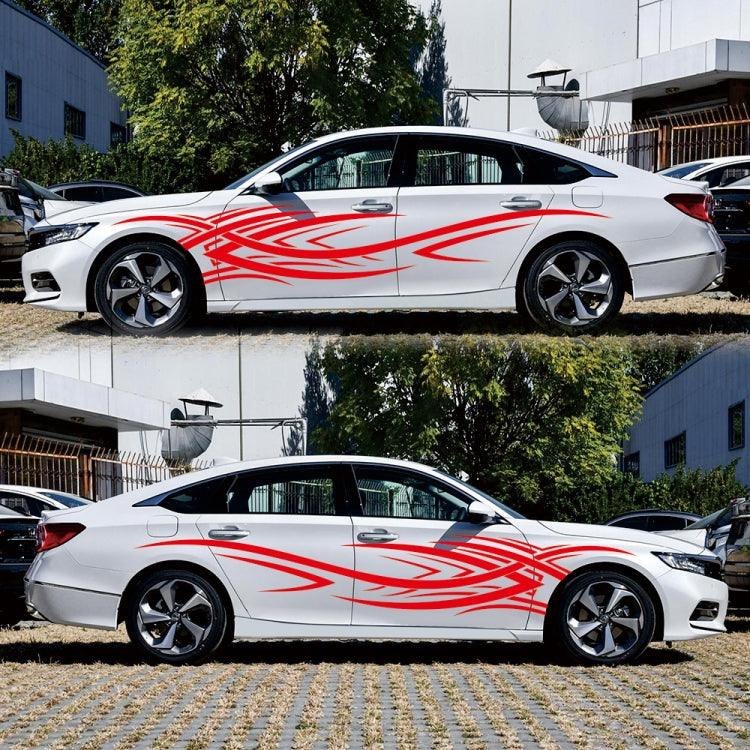 2 PCS/Set D-503 Totem Pattern Car Modified Decorative Sticker(Red) - Decorative Sticker by buy2fix | Online Shopping UK | buy2fix
