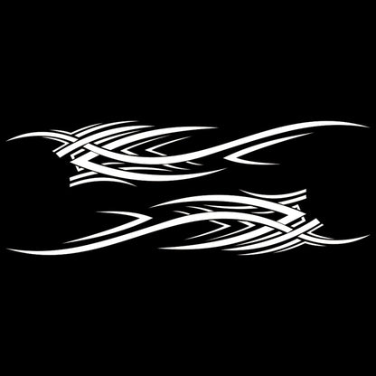 2 PCS/Set D-503 Totem Pattern Car Modified Decorative Sticker(White) - Decorative Sticker by buy2fix | Online Shopping UK | buy2fix