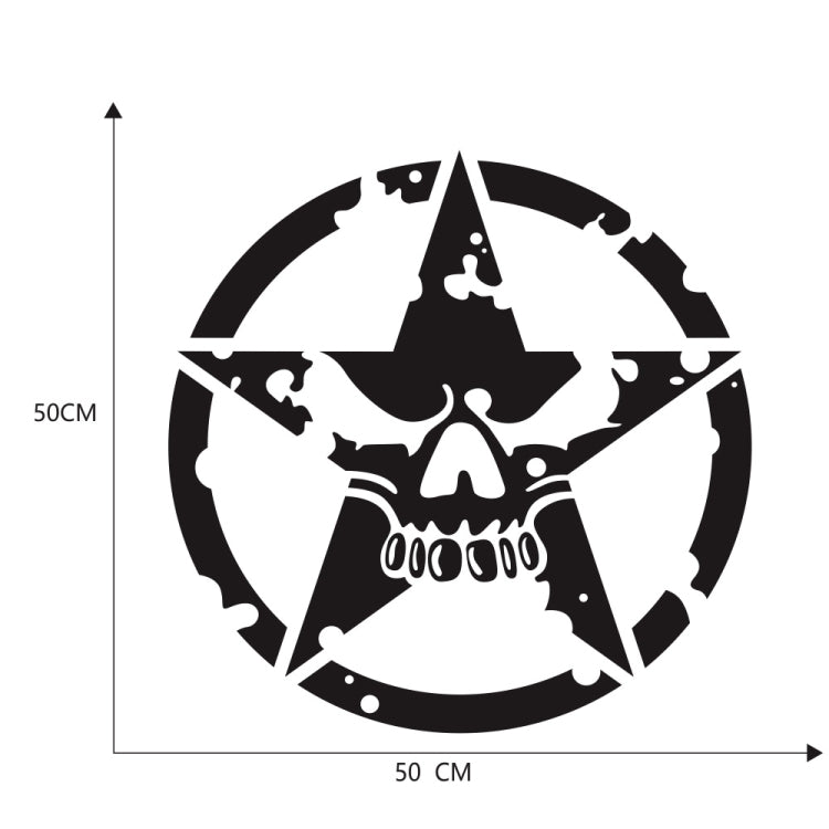 D-520 Star Pattern Car Modified Hood Decorative Sticker(Black) - Decorative Sticker by buy2fix | Online Shopping UK | buy2fix
