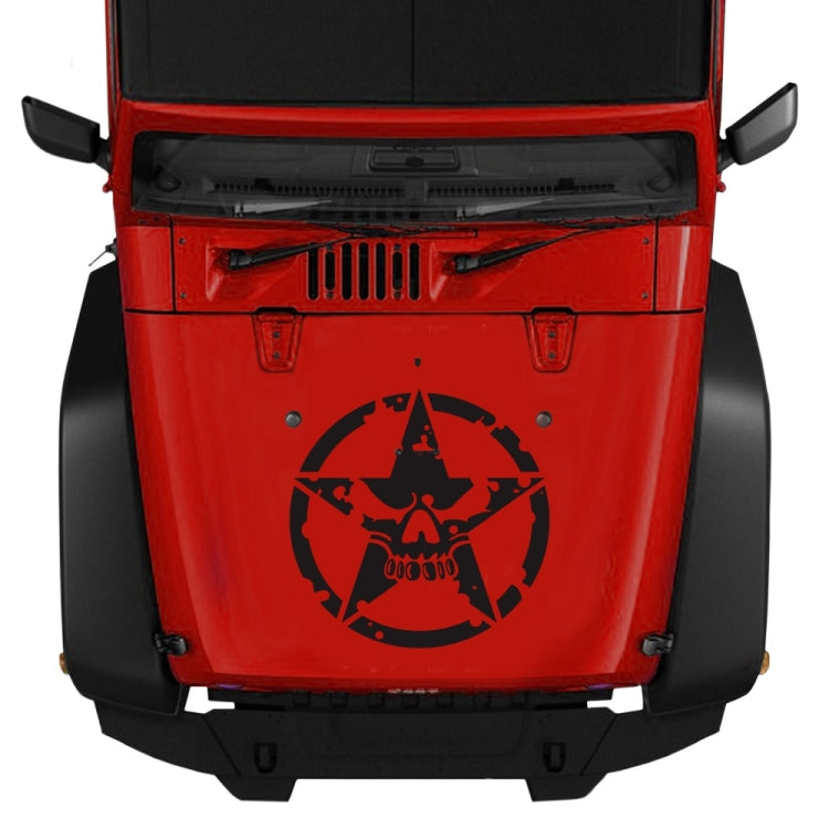D-520 Star Pattern Car Modified Hood Decorative Sticker(Black) - Decorative Sticker by buy2fix | Online Shopping UK | buy2fix