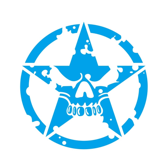 D-520 Star Pattern Car Modified Hood Decorative Sticker(Blue) - Decorative Sticker by buy2fix | Online Shopping UK | buy2fix