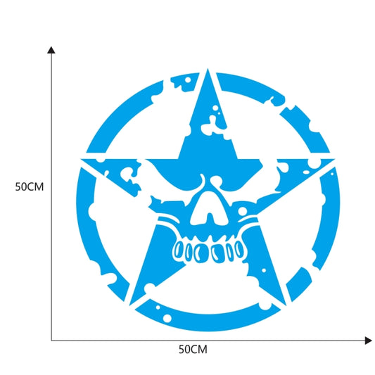 D-520 Star Pattern Car Modified Hood Decorative Sticker(Blue) - Decorative Sticker by buy2fix | Online Shopping UK | buy2fix