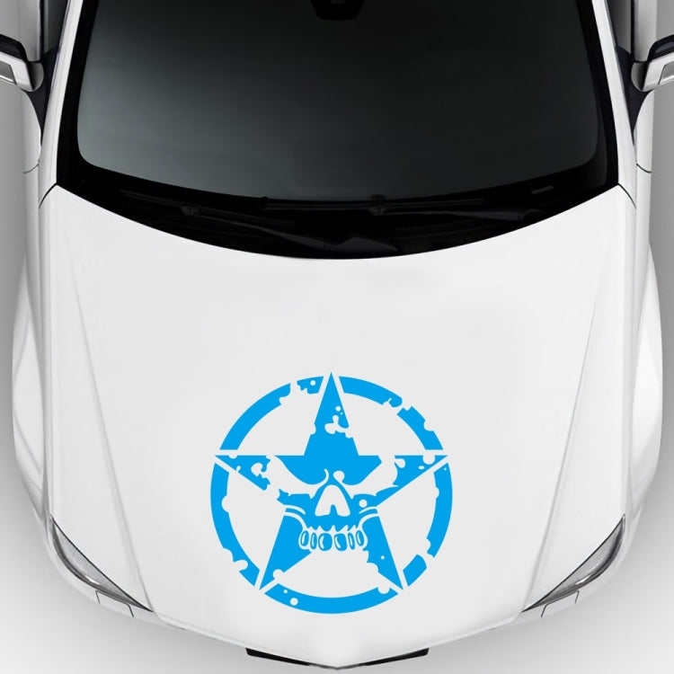 D-520 Star Pattern Car Modified Hood Decorative Sticker(Blue) - Decorative Sticker by buy2fix | Online Shopping UK | buy2fix