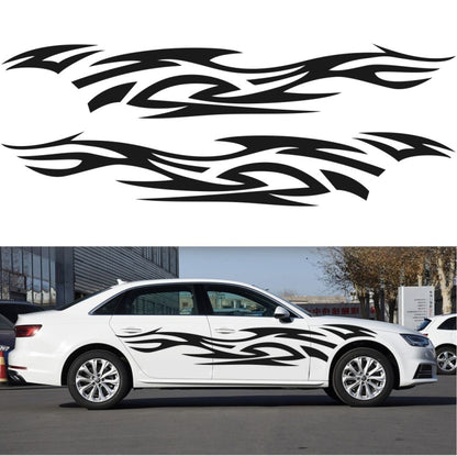 2 PCS/Set D-521 Fire Totem Pattern Car Modified Decorative Sticker(Blue) - Decorative Sticker by buy2fix | Online Shopping UK | buy2fix
