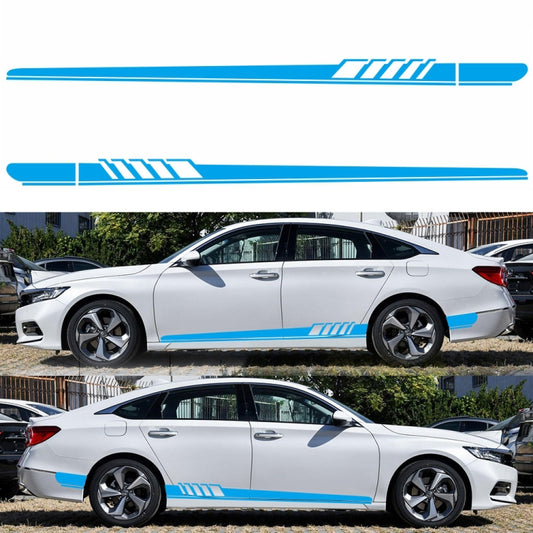 2 PCS/Set D-608 Stripe Pattern Car Modified Decorative Sticker(Blue) - Decorative Sticker by buy2fix | Online Shopping UK | buy2fix