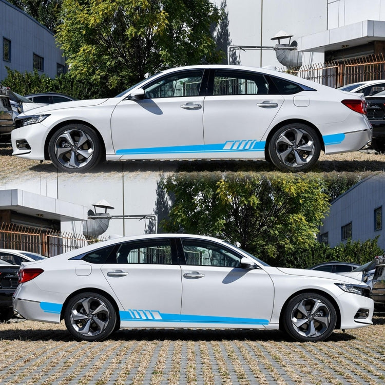 2 PCS/Set D-608 Stripe Pattern Car Modified Decorative Sticker(Blue) - Decorative Sticker by buy2fix | Online Shopping UK | buy2fix