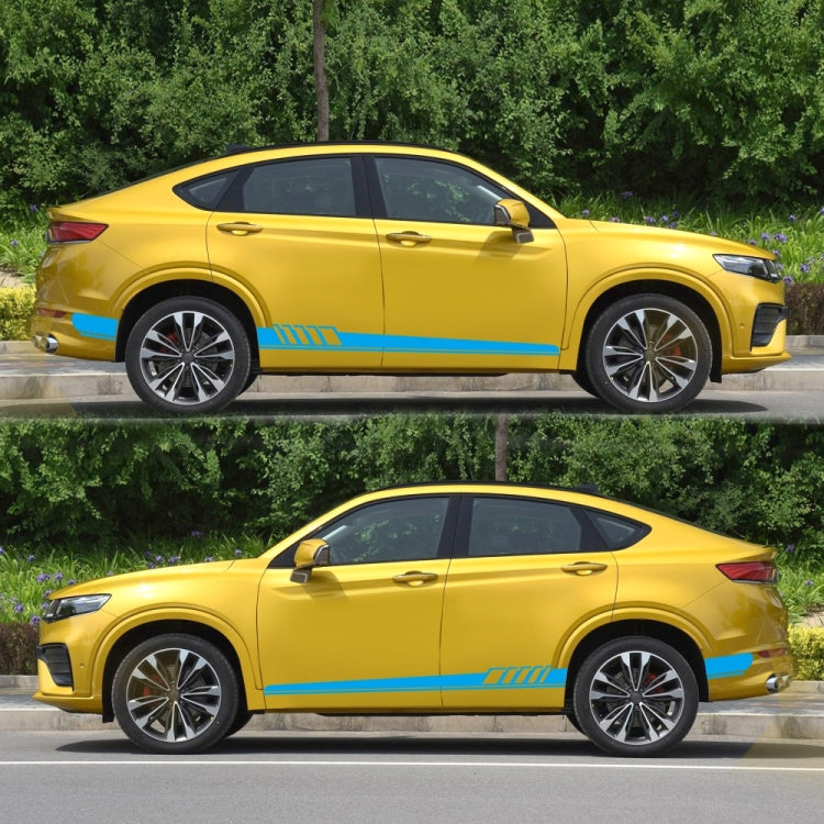 2 PCS/Set D-608 Stripe Pattern Car Modified Decorative Sticker(Blue) - Decorative Sticker by buy2fix | Online Shopping UK | buy2fix