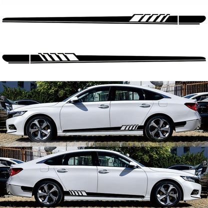 2 PCS/Set D-608 Stripe Pattern Car Modified Decorative Sticker(Black) - Decorative Sticker by buy2fix | Online Shopping UK | buy2fix