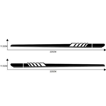 2 PCS/Set D-608 Stripe Pattern Car Modified Decorative Sticker(Black) - Decorative Sticker by buy2fix | Online Shopping UK | buy2fix